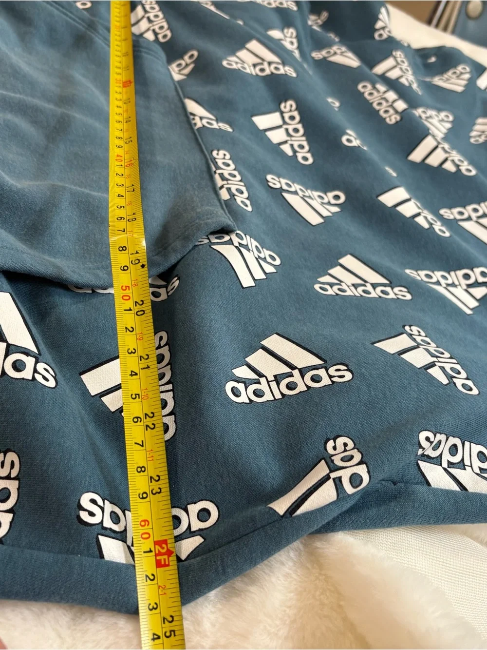 adidas Teal Allover Logo Pullover Hoodie XXT #Campus #Athleisure #Tailgates#Jock